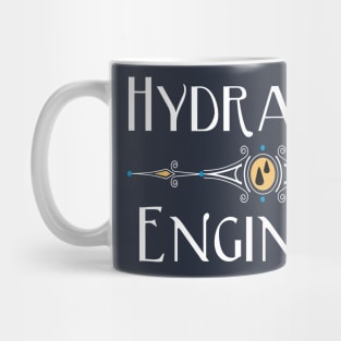 Hydraulic Engineer Decorative White Line Mug